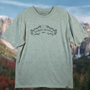 Recover Brands Sierra Nevada L Sustainable Eco Gray Performance Active Beer Tee